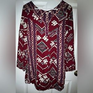 Roxy Long Sleeve Boho Dress